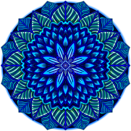 Flower Mandala circle sticker