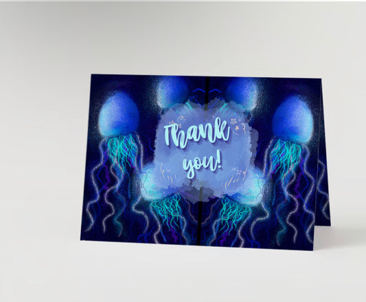 Jellyfish “Thank You!” Greeting Card