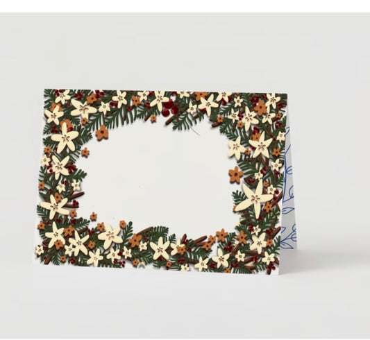 Fall Wreath Frame Blank ￼Greeting Card