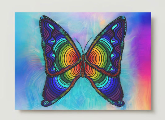 Rainbow Butterfly Greeting Card