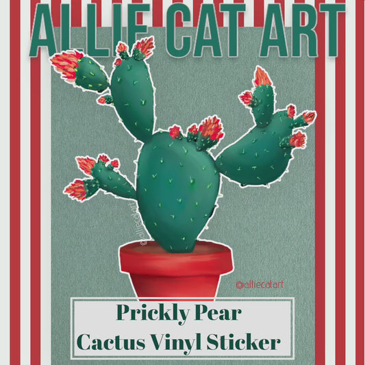 Prickly Pear Cactus-Sticker