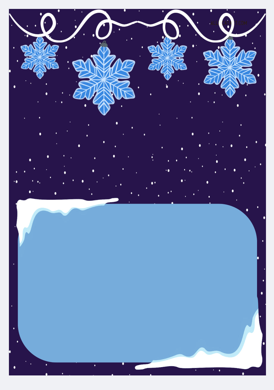 “Merry Christmas!” Blue Snowman Greeting Card