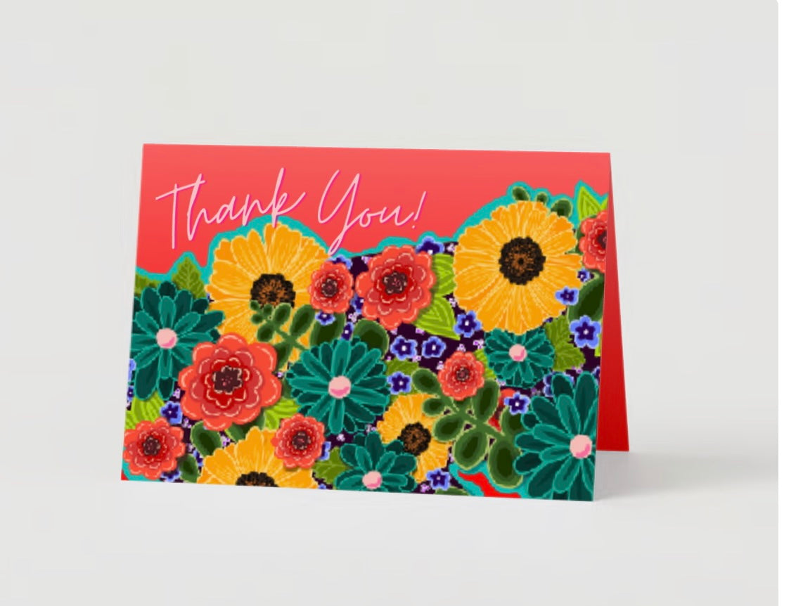 Thank You! Flower Greeting Card