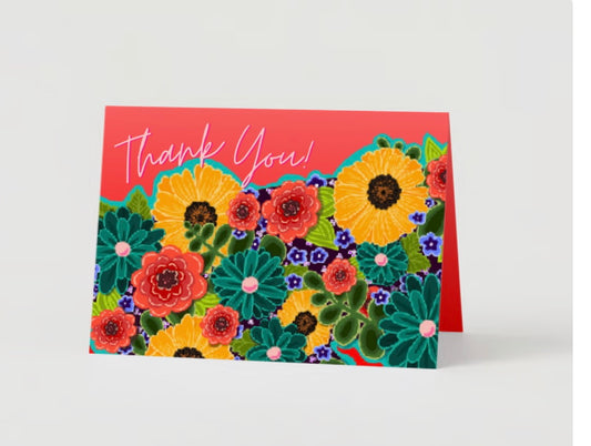 Thank You! Flower Greeting Card