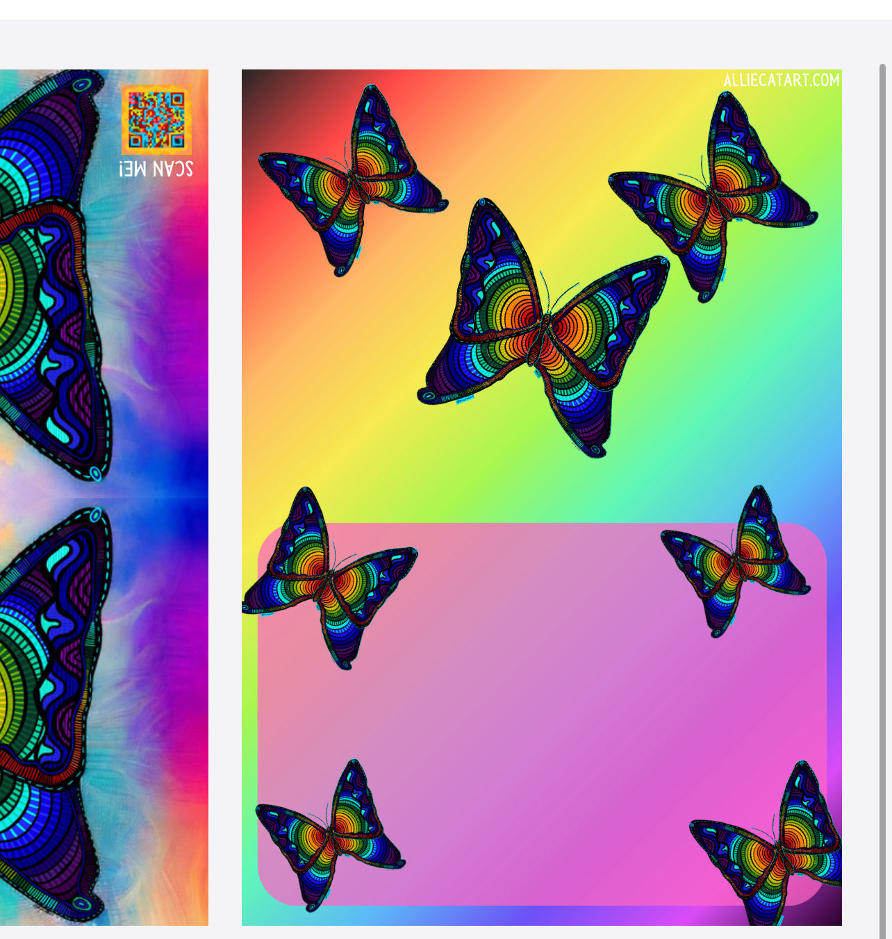 Rainbow Butterfly Greeting Card