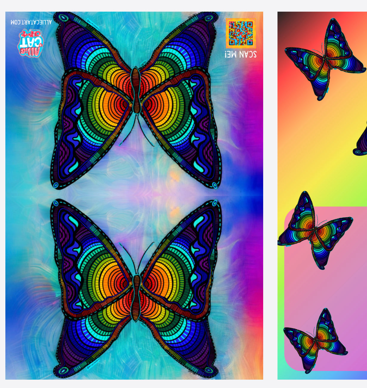 Rainbow Butterfly Greeting Card